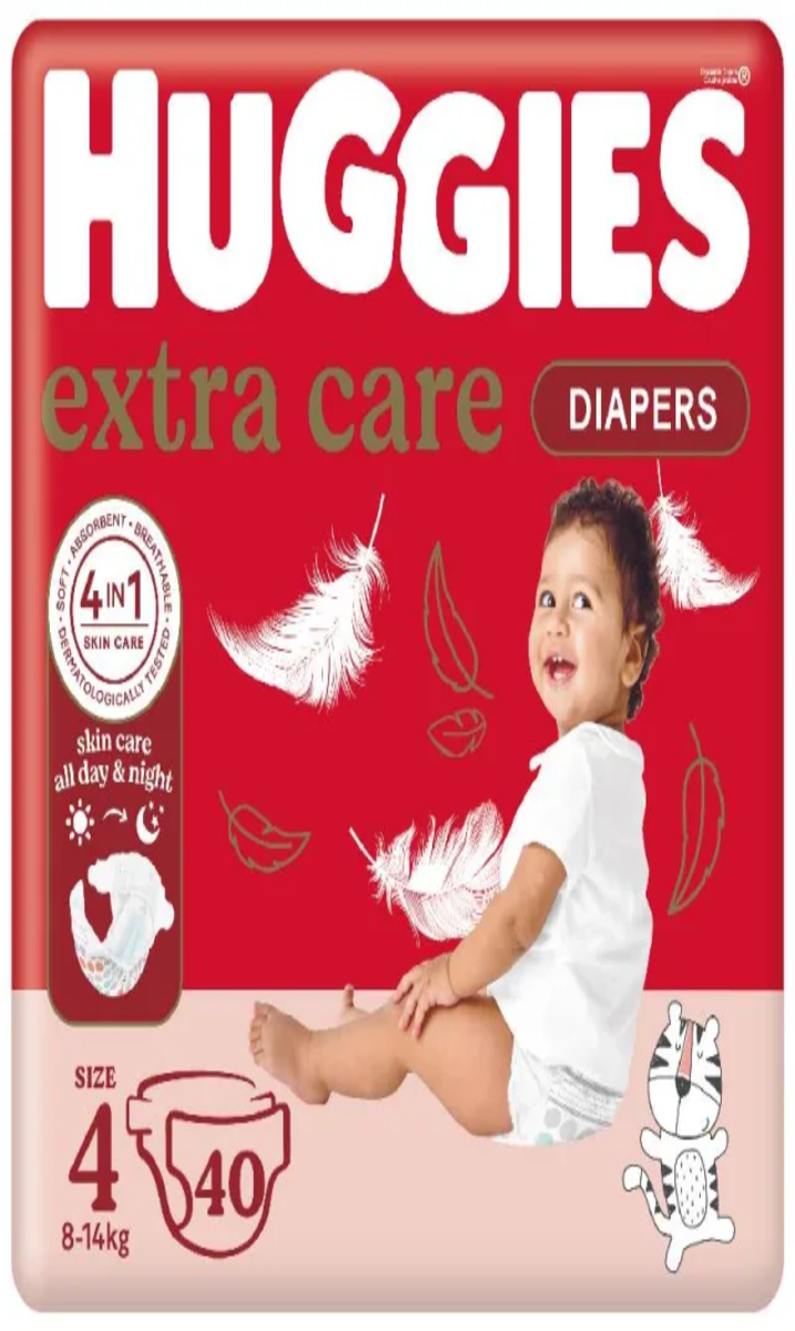 Huggies Couche Extra Care Nº4 40P