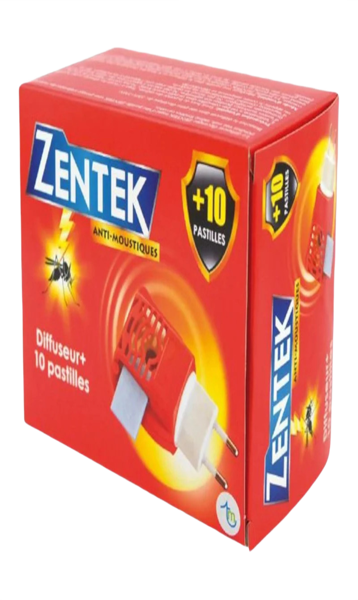 Zentek Diffuseur Anti-Moustique avec 10 Pastilles