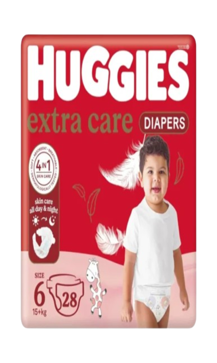 Huggies Couche Extra Care Nº6 28P