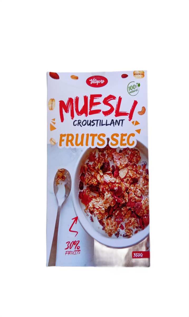 Vitapro Muesli Fruits Secs 350G