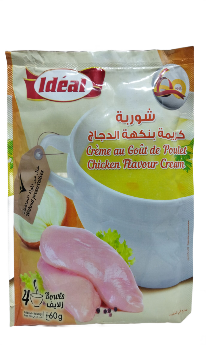Ideal Crème Gout de Poulet Soupe 60G
