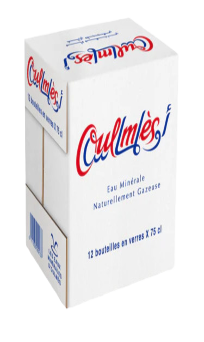 Eau Minérale Gazeuse Oulmes verre 75cl