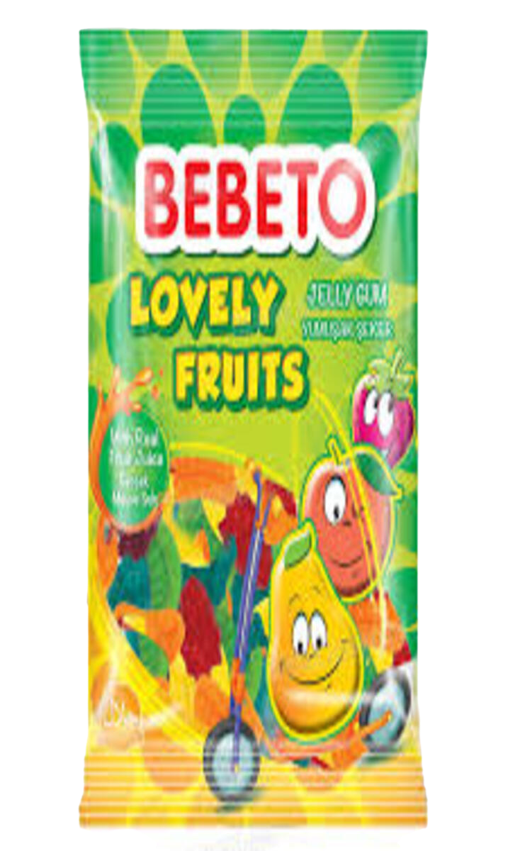 Bebeto Gommes Lovely Fruits 80G