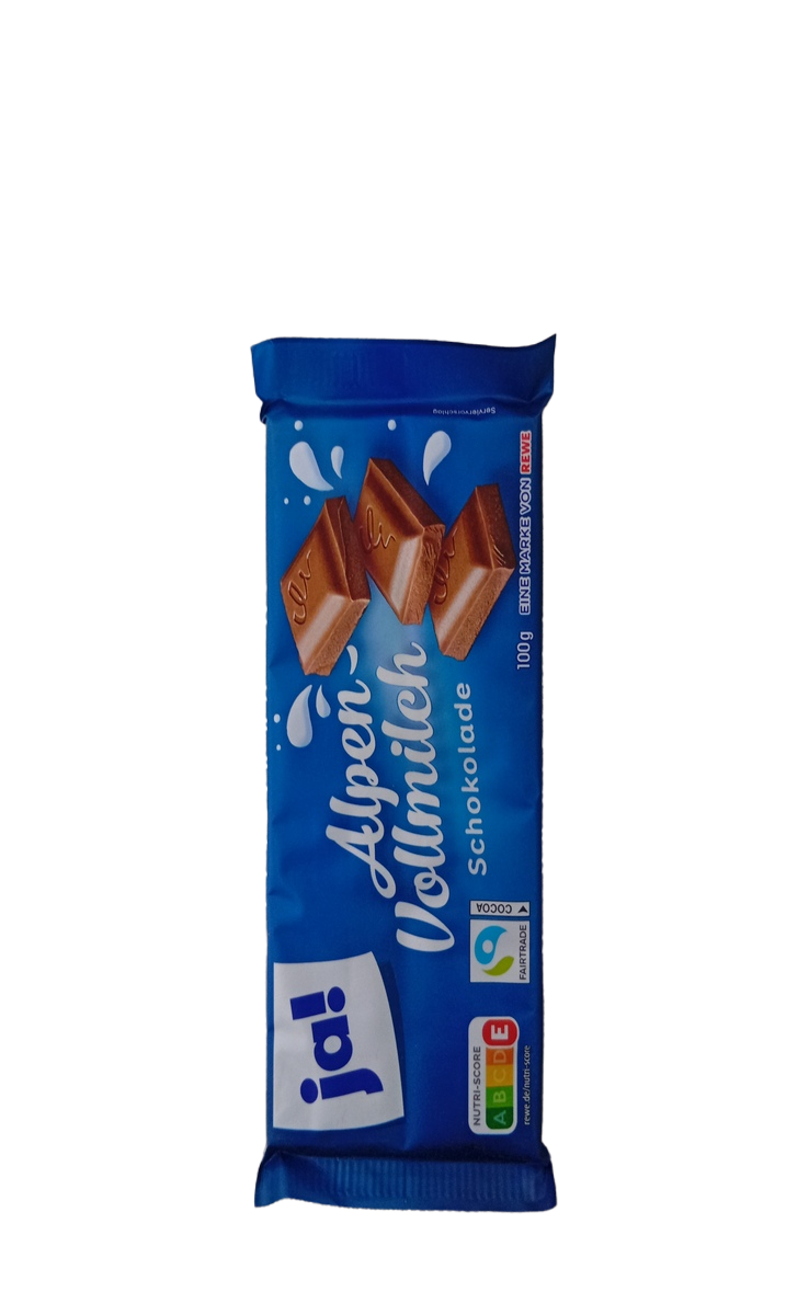Ja! Alpen Vollmilch Schokolade 100G