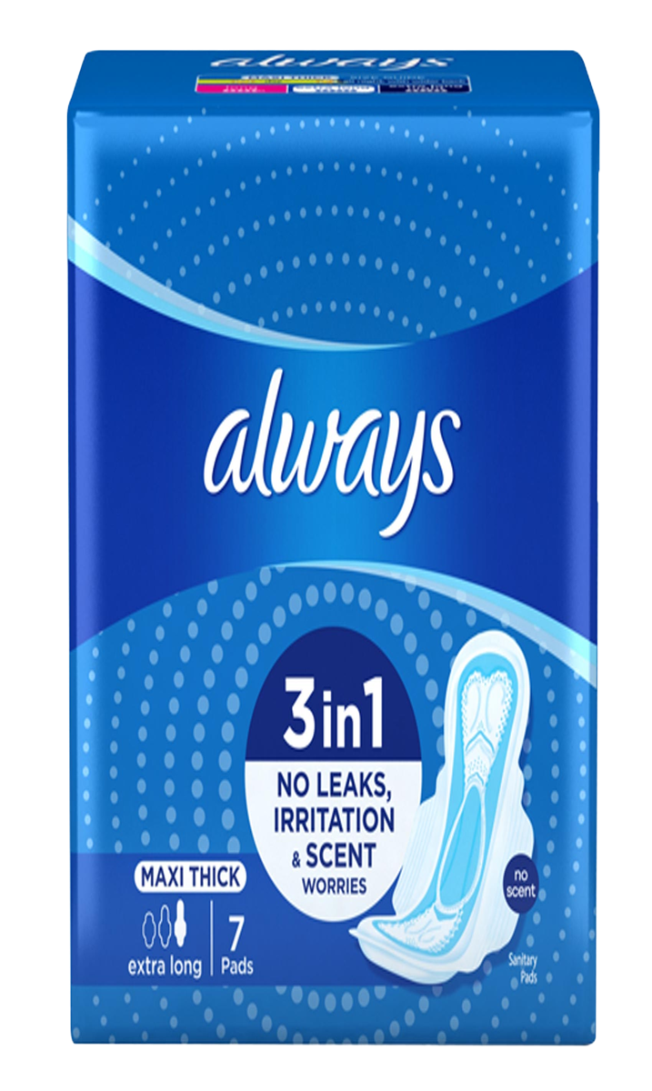Always Serviettes hygiéniques Maxi Long x7