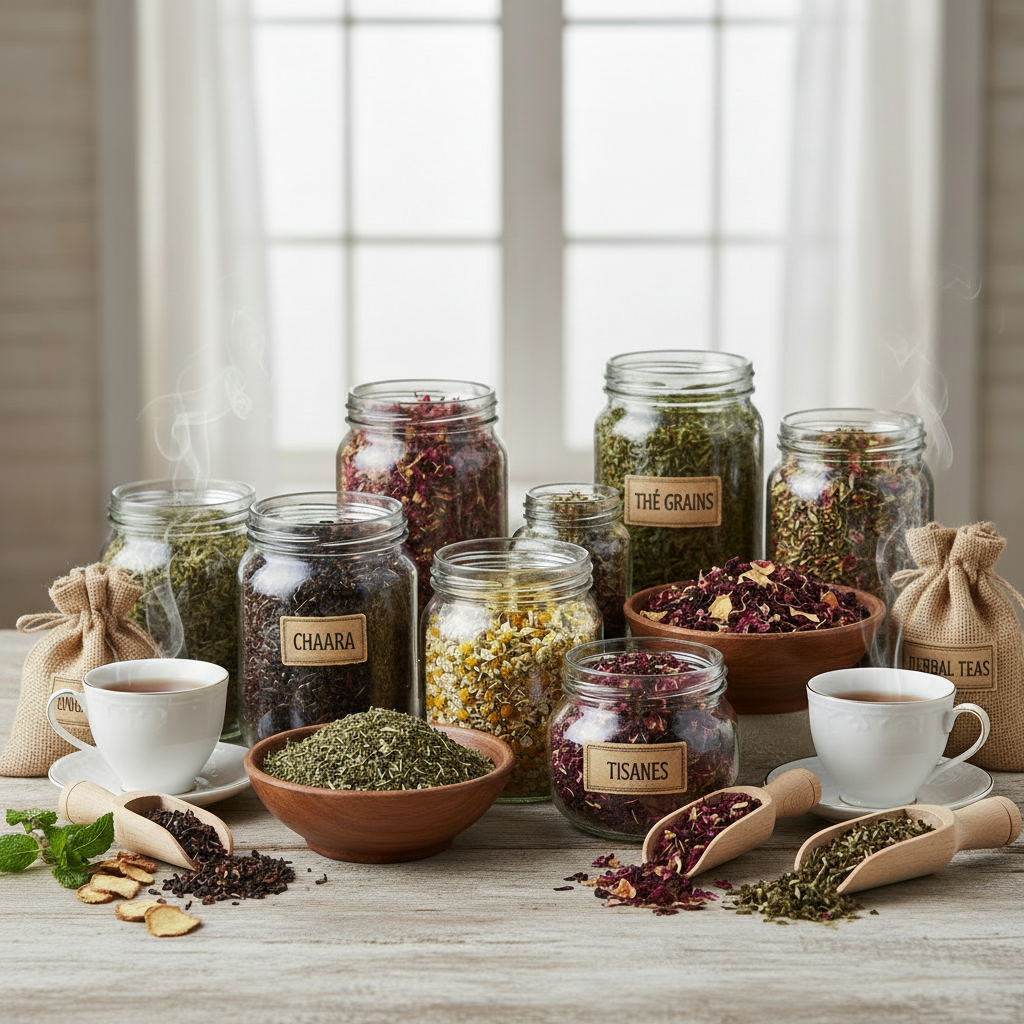 THÉ GRAINS, CHAARA & TISANES