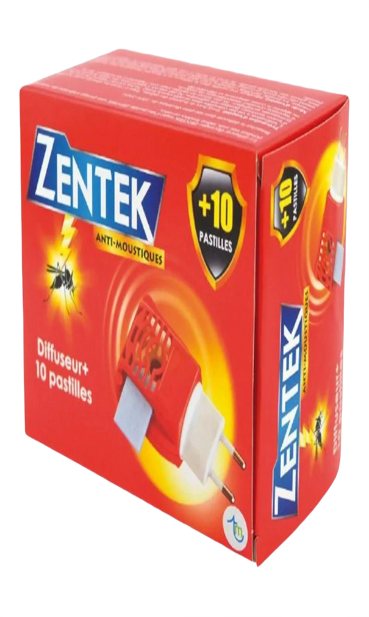 Zentek Diffuseur Anti-Moustique avec 10 Pastilles