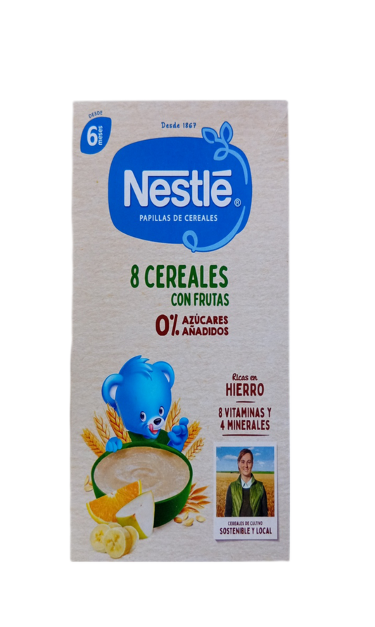 Nestle 8 Cereals Aux Fruits +6m 475G