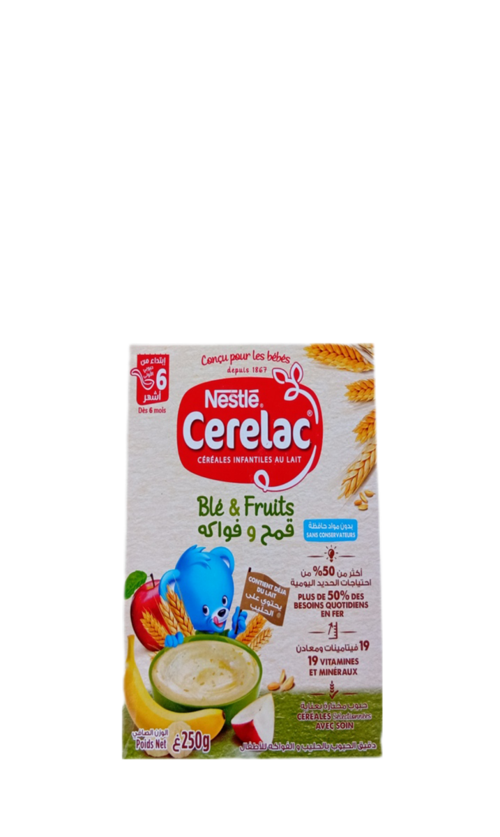 Nestle Cerelac Aux Ble & Fruits 250G