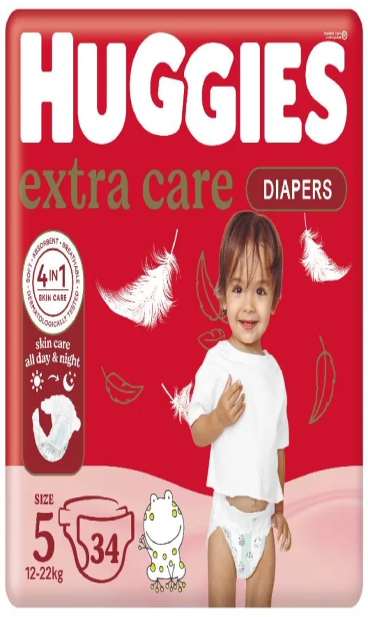 Huggies Couche Extra Care Nº5 34P