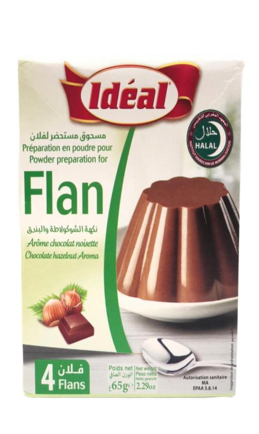 Ideal Flan Choco&Noisette 4x65G