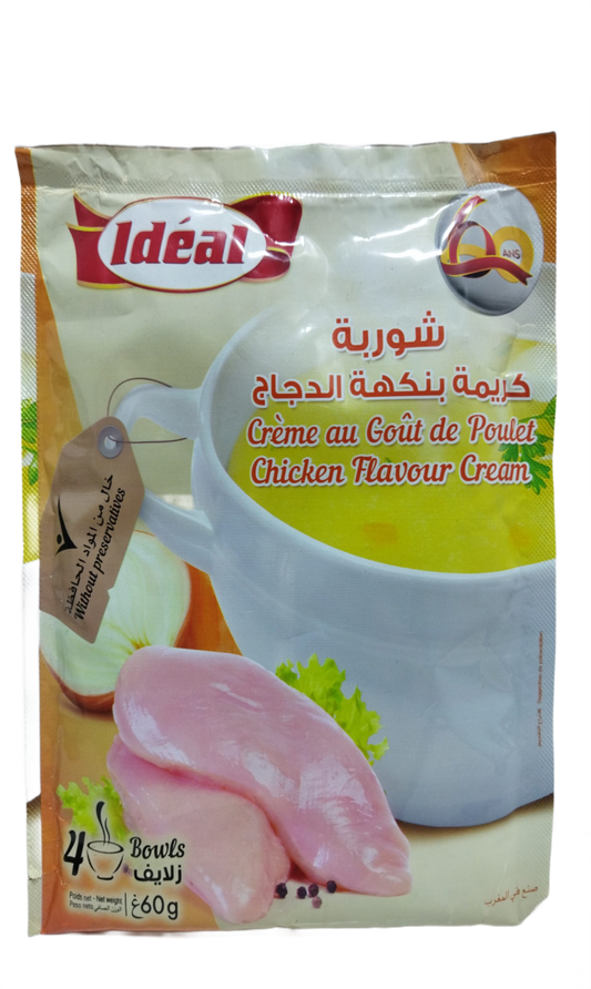 Ideal Crème Gout de Poulet Soupe 60G