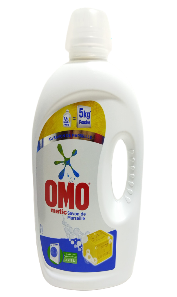 Omo Matic Lessive Savon de Marseille 2,5L