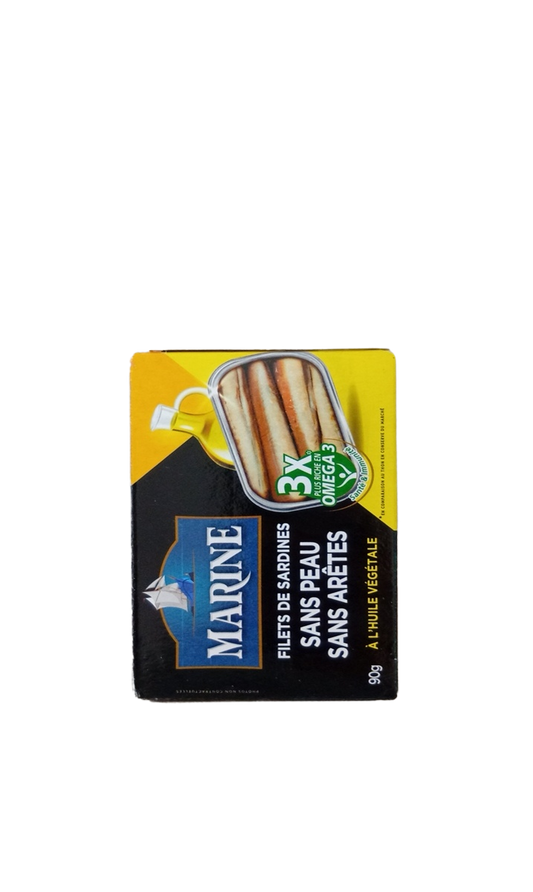 Marine Sardines à l’huile Végétale 90G