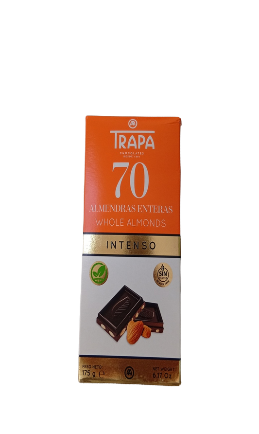 Trapa Whole Almond 70% Noir 175G
