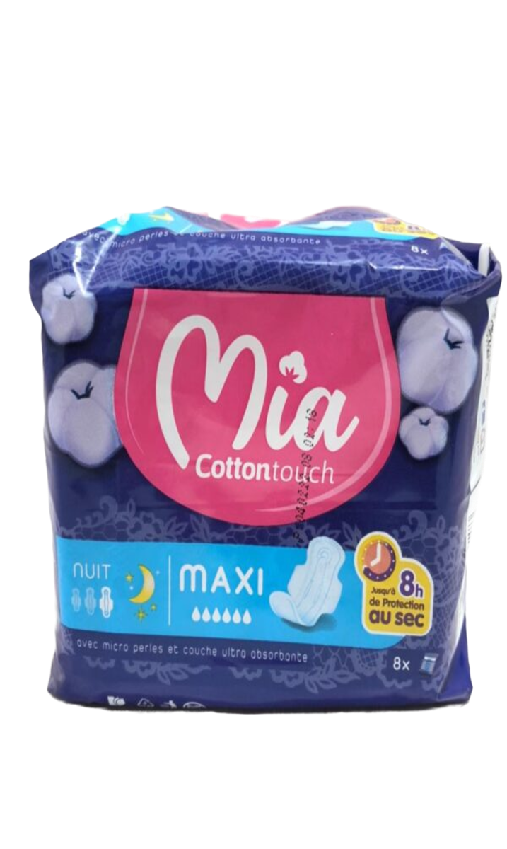 Mia Serviettes hygiéniques nuit x8