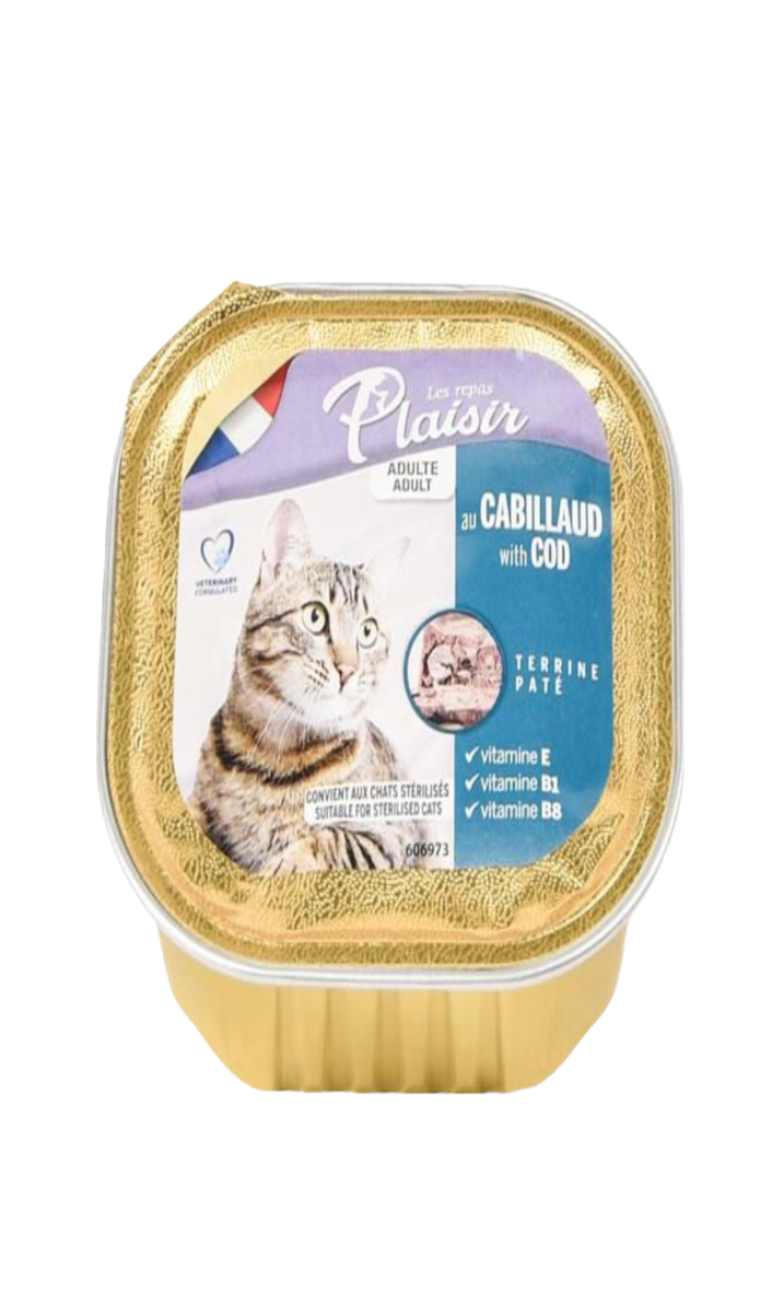Les repas Plaisir au Cabillaud 100G
