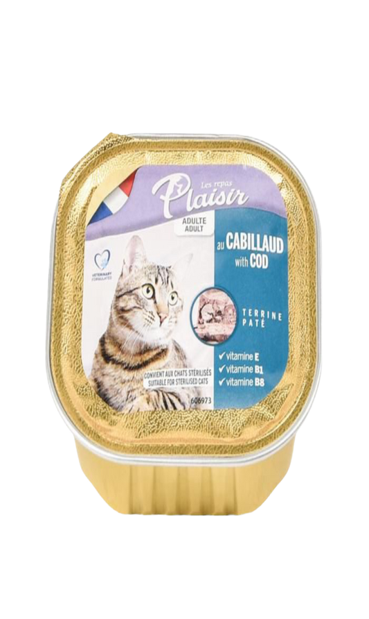 Les repas Plaisir au Cabillaud 100G