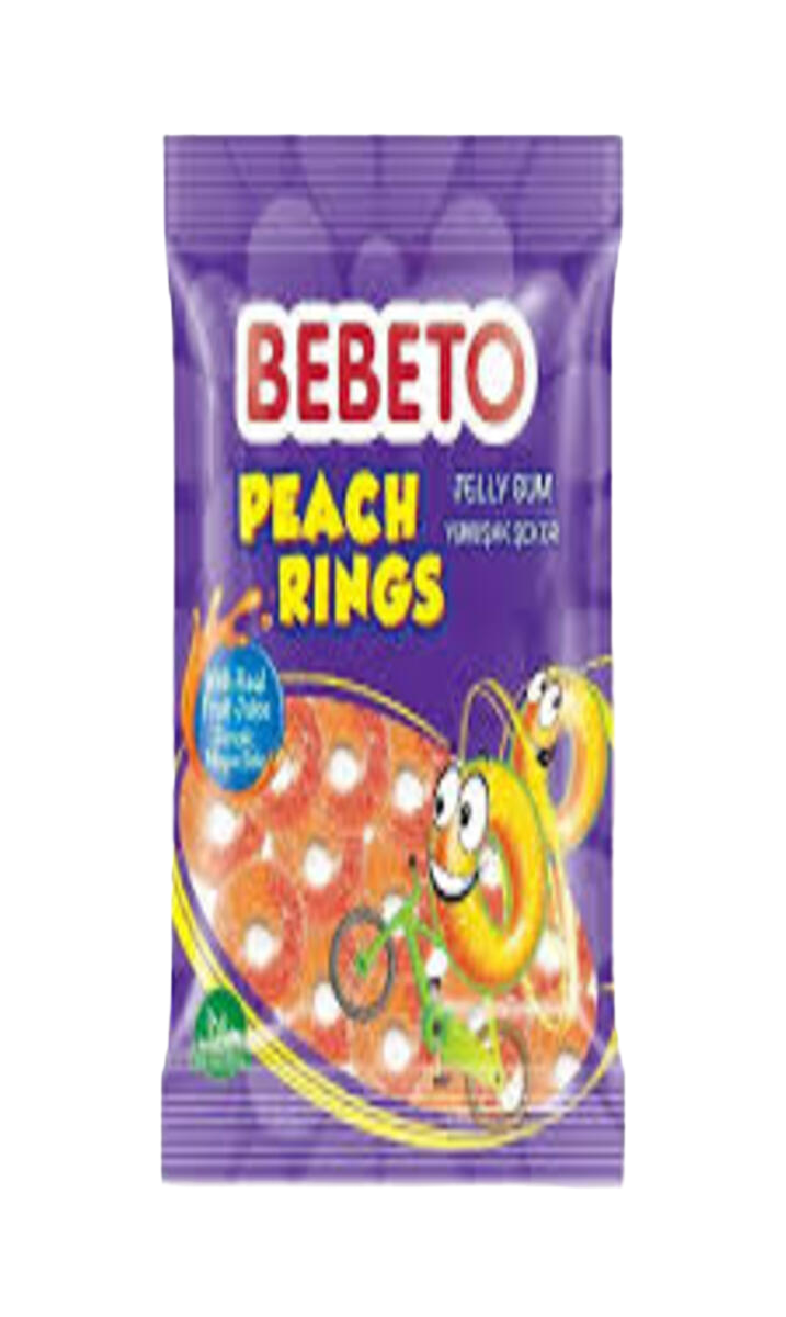 Bebeto Gommes Peach Rings 80G