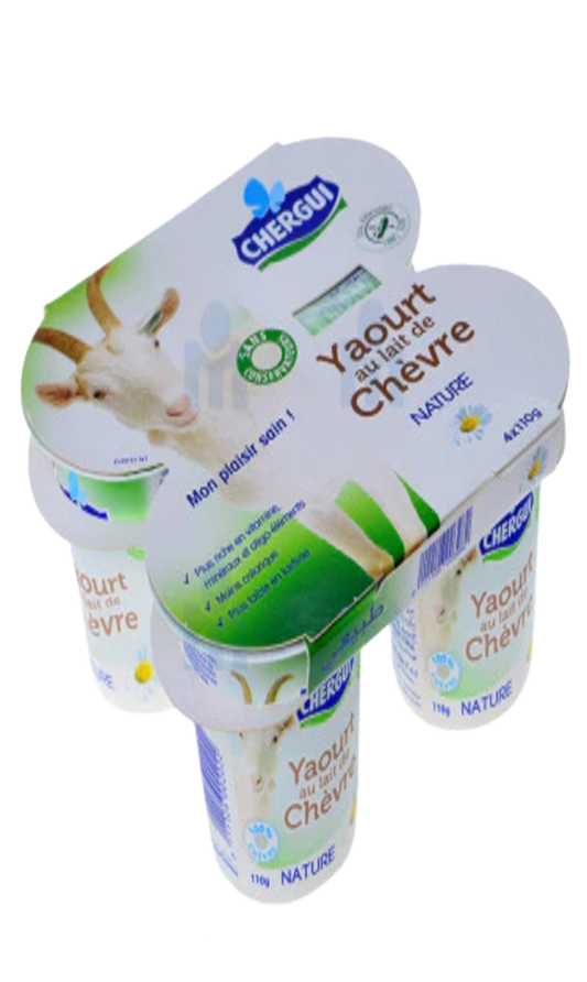 Chergui Yogurt Au Lait De Chévre Nature 110Gx4