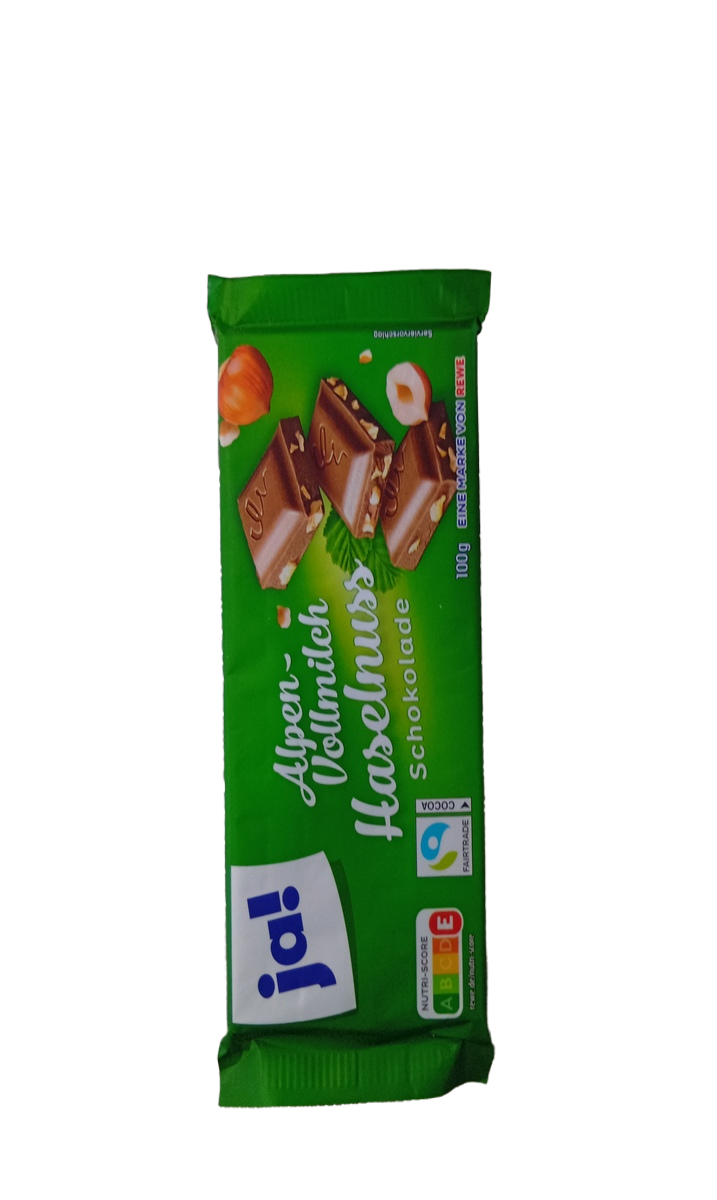 Ja! Alpen Vollmilch Hazelnuss 100G