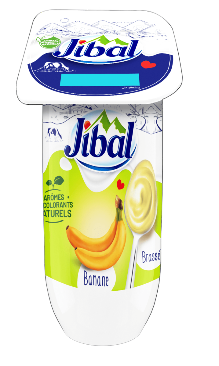 Jibal Yogurt Brassé Banane 110G