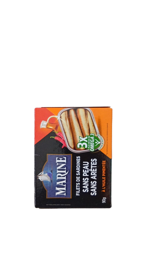 Marine Sardines a L'huile Pimente 90G