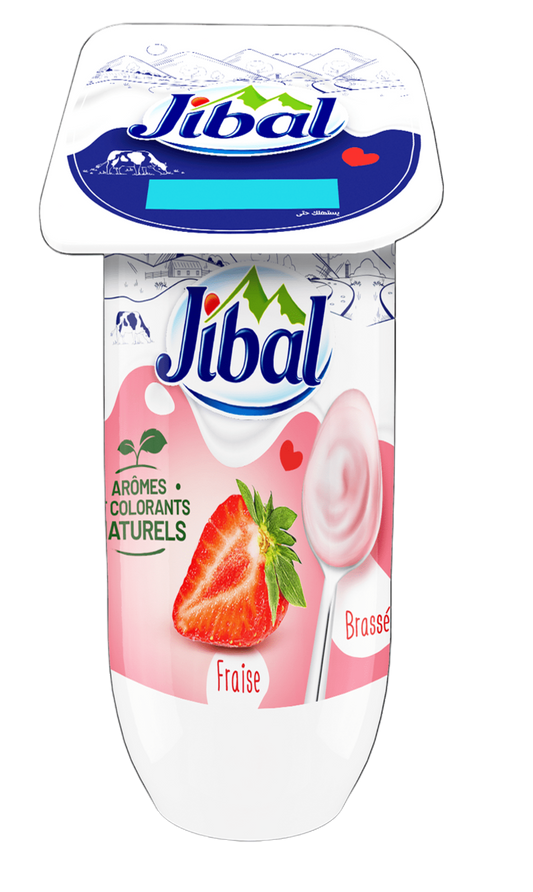 Jibal Yogurt Brassé Fraise 110G