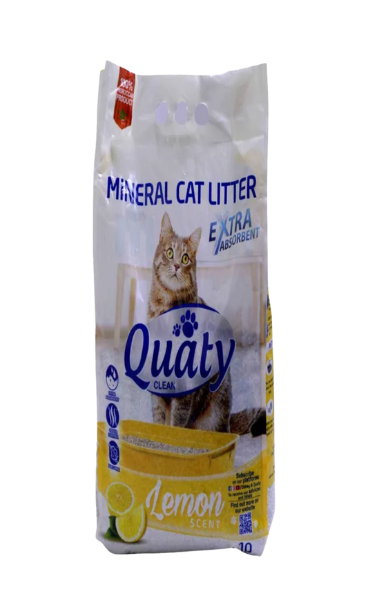 Quaty Litière Parfume Pour Chat Citron 10L