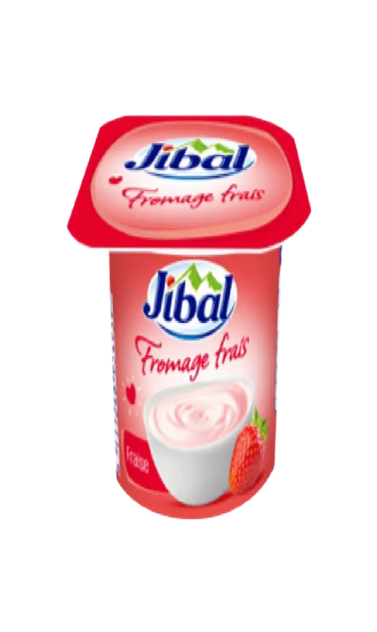 Jibal Fromage Frais Fraise 90G