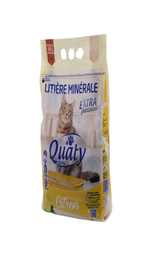 Quaty Litière Parfume Pour Chat Citron 5L