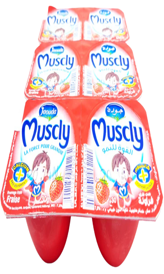 Jaouda Muscly Petit Suisse Fraise 30Gx6