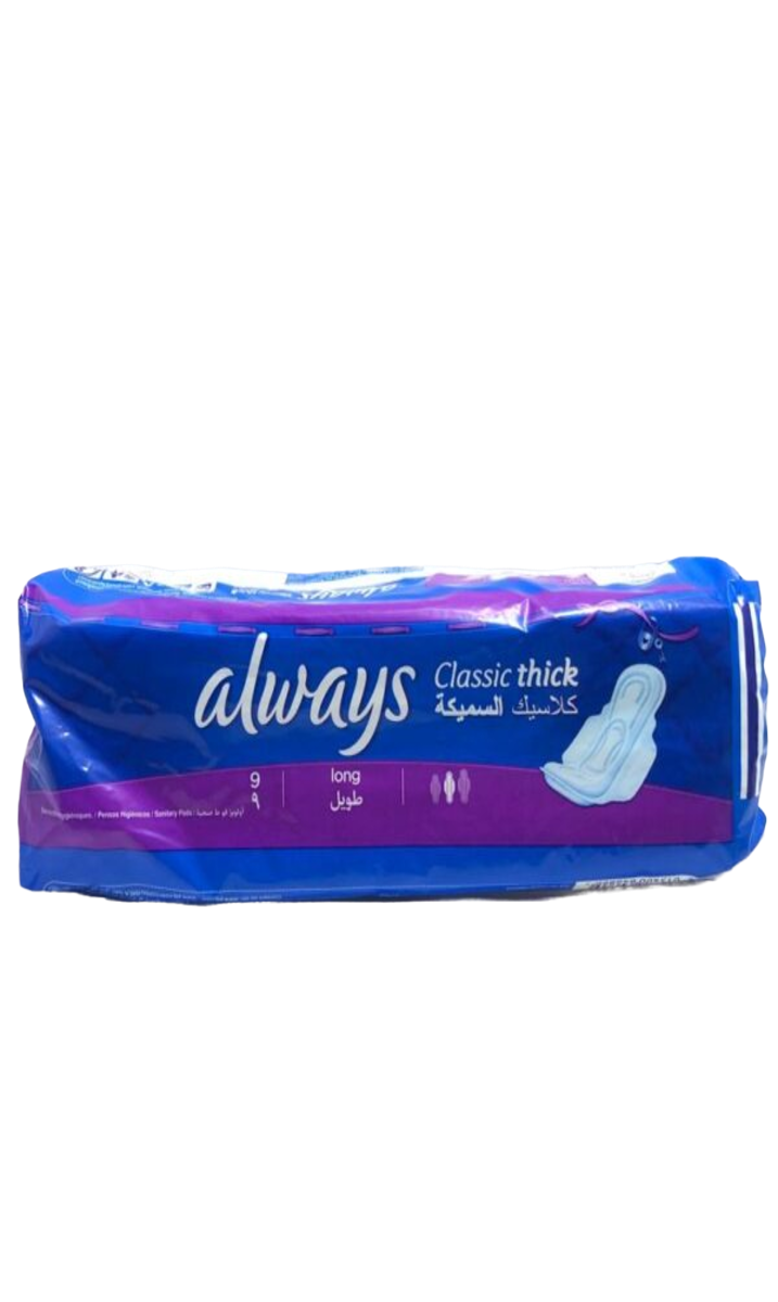 Always Serviettes hygiéniques Coton x9