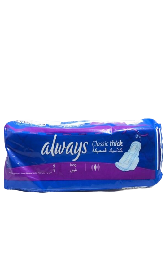 Always Serviettes hygiéniques Coton x9
