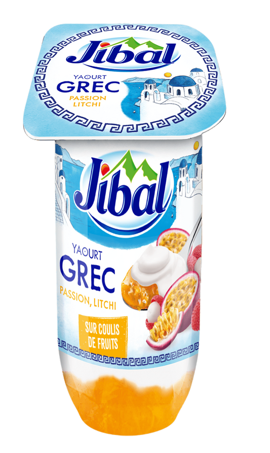 Jibal Yogurt Greek Passion Litchi 110G