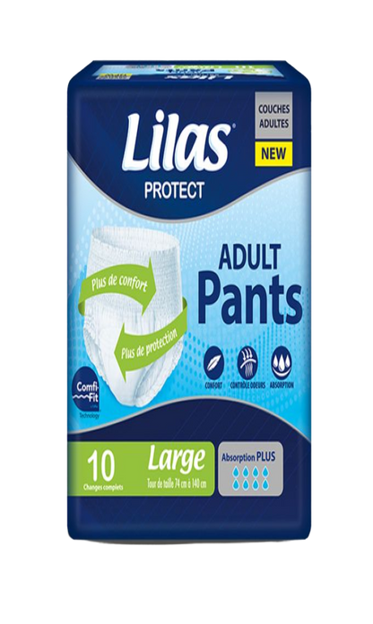 Lilas Couche Adulte Culottes L 10P