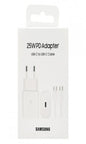 Chargeur Samsung ultra rapide 25W - Avec câble type-C à type-C