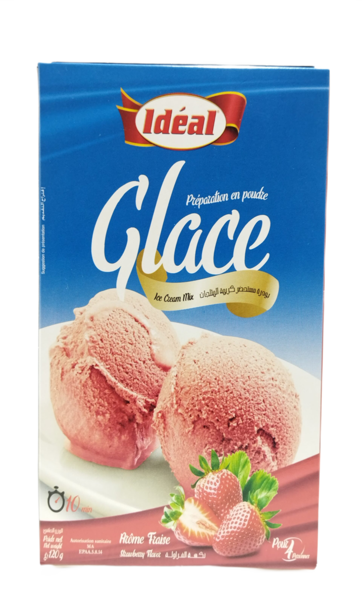 Ideal Glace au Fraise 120G