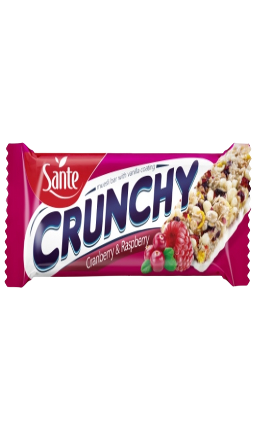 Sante Crunchy Cereal Bars with Raspberry 40G