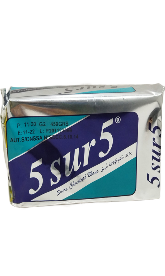 Sucre Chocolaté Blanc 5sur5 450G